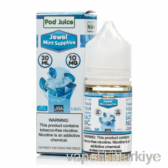 Vape Elektronik Sigara Mücevher Nane Safir - Kapsül Suyu - 30ml 35mg